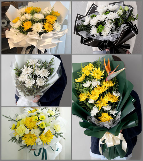 辽宁鞍山台安县韭菜台镇白事花束代送